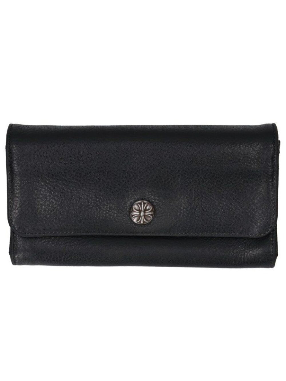 Chrome Hearts Judy Cross Button Leather Wallet